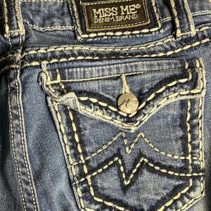 Miss Me Blue Straight Leg Jeans